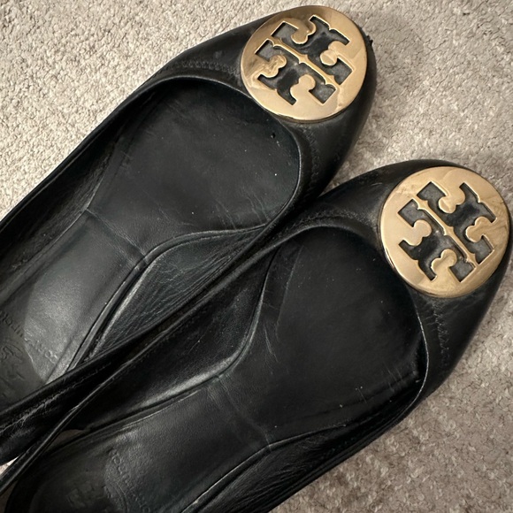 TORY BURCH Classic Reva Ballet Flats in Black. Size 7.5 - Picture 4 of 11